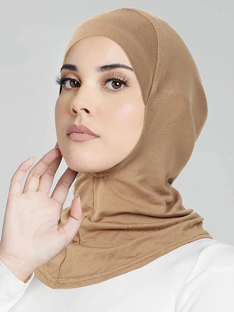 Muslimischer Turban Vollständige Bedeckung Islamische Kappen Untertuch Innen Damen Hijab Kappe Kopftuch Langer Schal Wickel Hals Kopfhaube Hut
