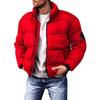 Invierno Talla Grande Ropa Acolchada de Algodón para Hombre Ropa Acolchada de Algodón para Hombre con Cuello Alto Chaquetas Acolchadas de Algodón Sueltas y Cálidas para Hombre