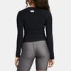 Under Armour HeatGear® OG Logo Printed Round Neck Fitted Long Sleeve Workout Top Women Tops Black 1387697-001