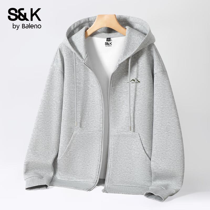 Baleno S&K Men's Hooded Mountain Graphic Cardigan Jacket