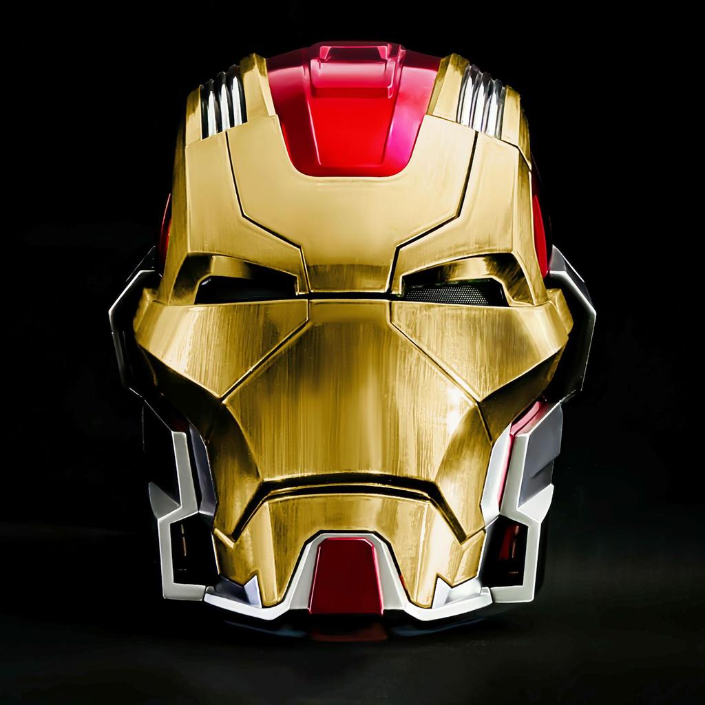 Nobody Genuine Iron Man Helmet Voice Control Auto-Opening Collectible Mask Anime Cosplay Prop MK17 Kid Friendly Entertaining Fun Safe