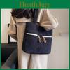 Fashionable Women's Large Capacity Canvas Tote Bag Versatile Simple Shoulder Bag For Daily Outings