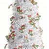 Decorated Christmas Tree 5Ft Retractable Home Decor Fake Christmas Tree With Installation Accessories For Indoor Outdoor Living