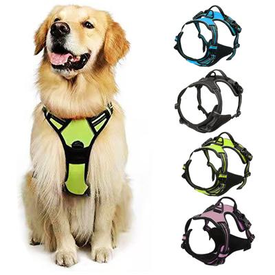 Anti-Zug Hundegeschirr Gepolstertes Hundegeschirr mit Einstiegsdesign Anti-Zug Kontrollgeschirr mit Verstellbaren Gurten für Hunde aller Größen