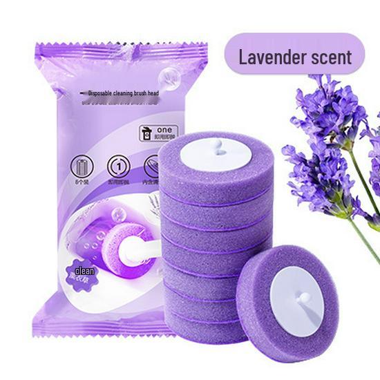 Set di Spazzolini da WC Usa e Getta Profumati con Testa di Ricambio in Pasta Detergente