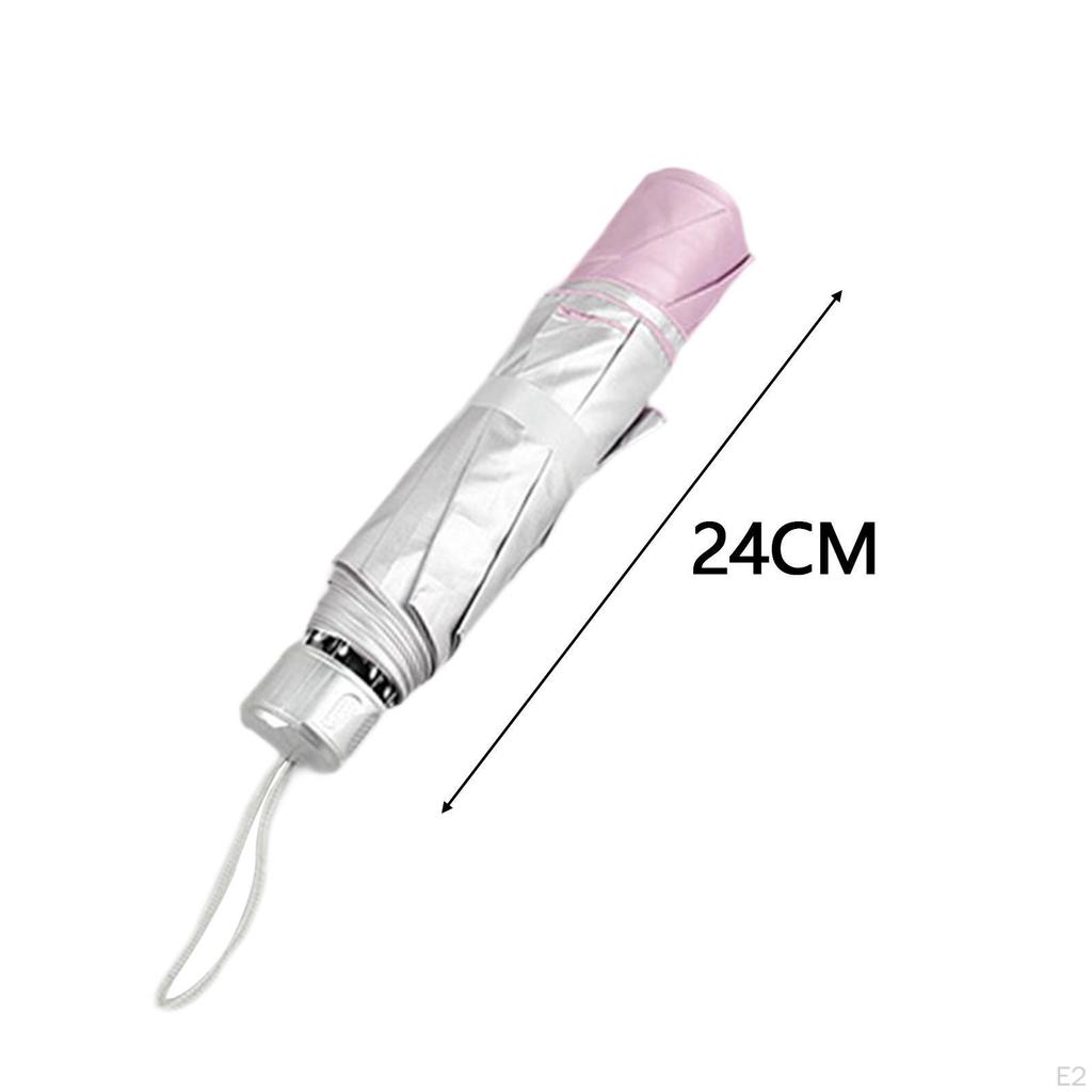 Reise-Regenschirm, faltbar, ultraleicht, regenfest, kompakt, für den Sommer