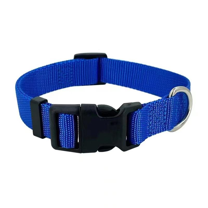 Nylon Webbing Dog Collar Fashion Buckle Pet Collar for Small Medium Dogs Chihuahua Dog Red Black Blue Orange Pet Accessory