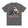 IDK How Much Longer I Can Slay Capybara Funny Meme T Shirts Unisex Women Retro O-Neck Fashion T-shirt Casual Cotton Oversized Tees