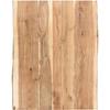 VidaXL Tabletop Solid Acacia Wood 80x(50-60)x3,8 Cm