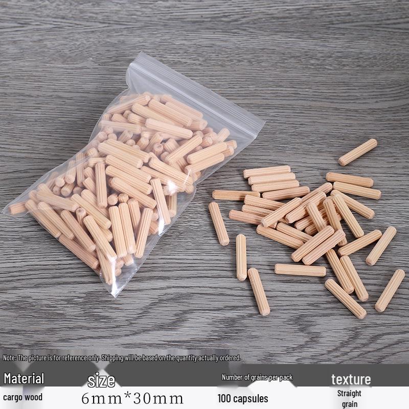 Straight & Oblique Grain Wood Dowels, Plugs, Tenons, Wedges, and Board Connectors for Furniture & Cabinets