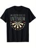 Funny Dart T-Shirt Am Liebsten Spiele Ich Untenrum Graphic Tee for Men Soft Cotton Casual Short Sleeve