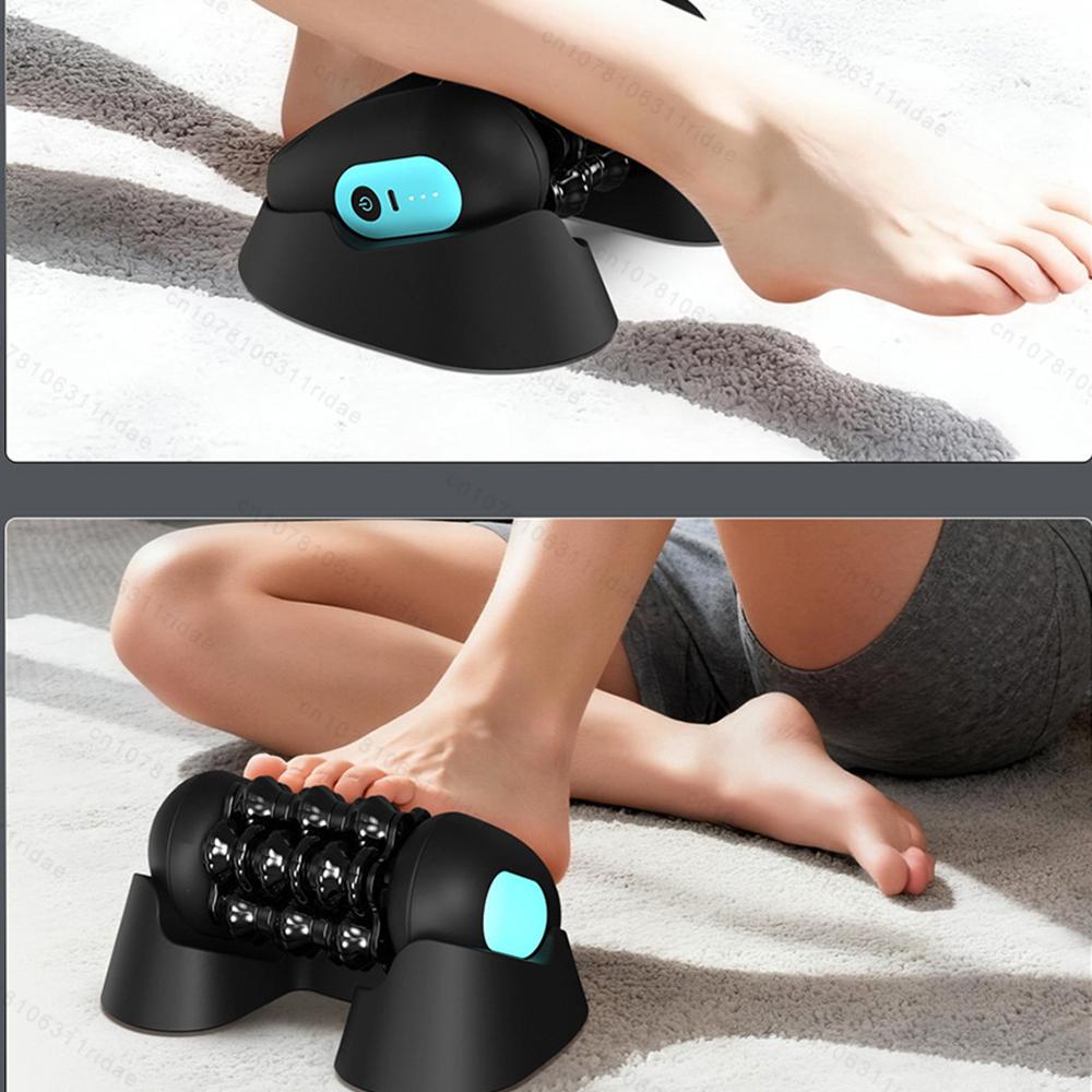 Mini Rolling Percussive Massager Whole Body Fatigue Relief Deep Tissue and Muscle Recovery Rechargeable Powerful 3-Speed Spin