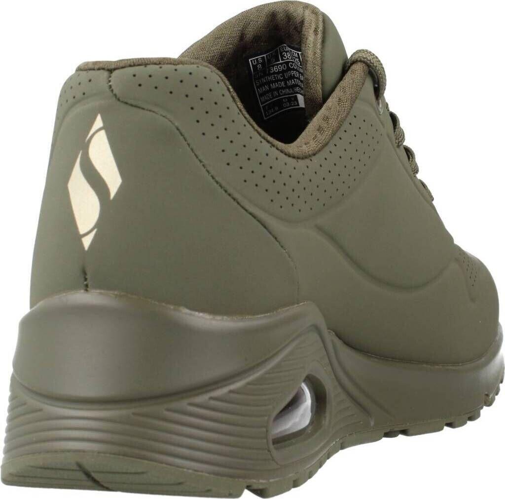 Кроссовки Skechers Uno - Stand On Air Women оливковые