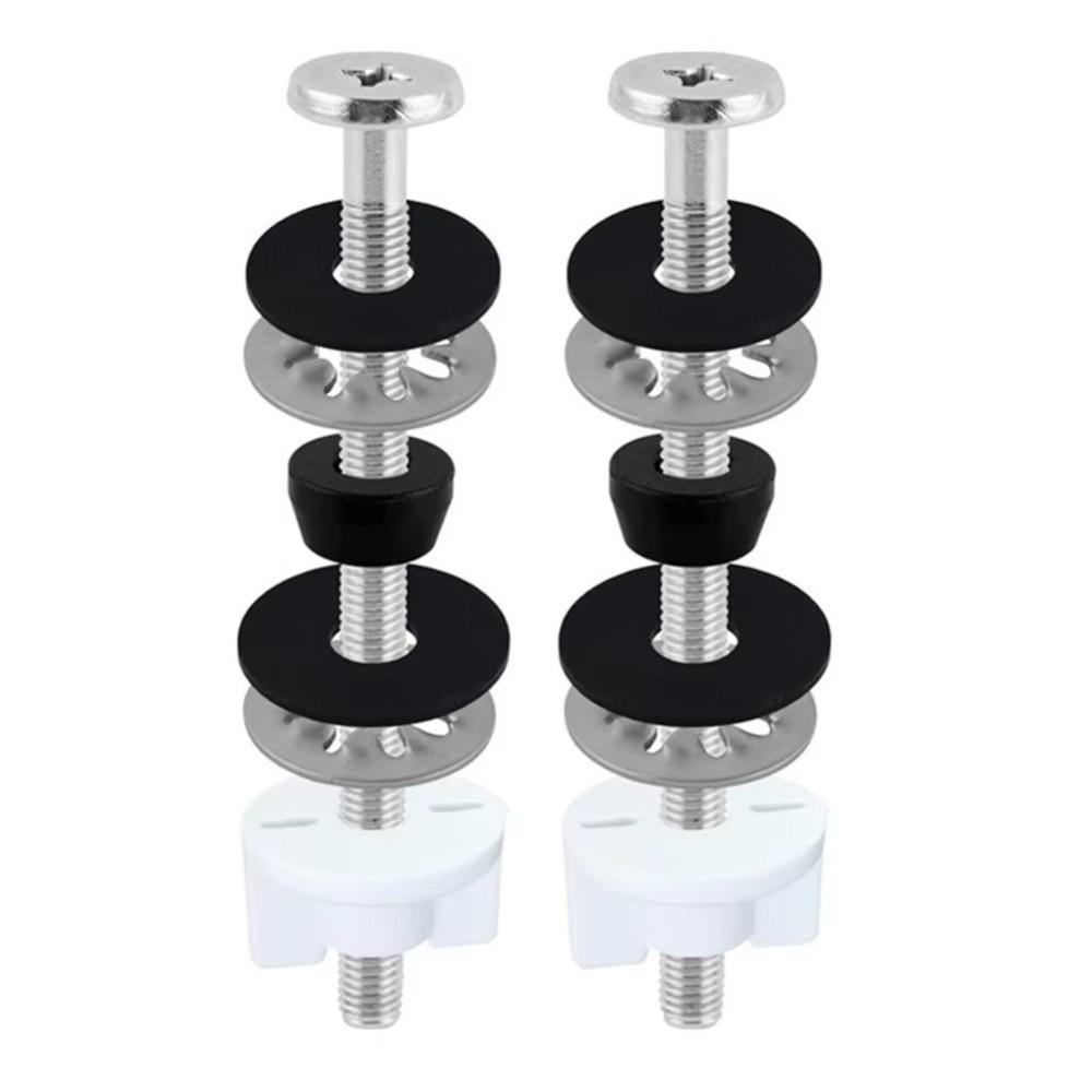 2Pcs Stainless Steel Toilet Seat Bolts Kit Rust Resistant Toilet Seat Screws Bathroom Toilet Repair