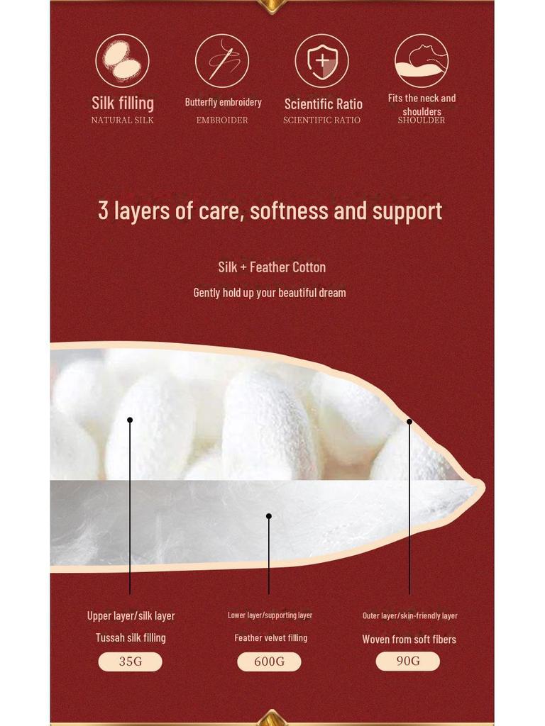 Seidenfeder Samtkissen für Paare - Geschenkedition