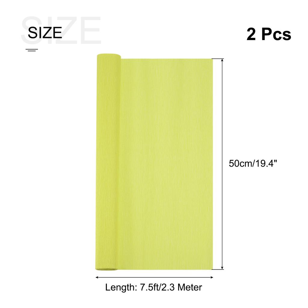 2pcs Crepe Paper Roll 7.5ft Long 20 Inch Wide for Wedding Ceremony Various Large Festivals Decoration