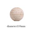 Wabi-Sabi Modern Travertine Sphere Ornament for Home or Hotel Decor