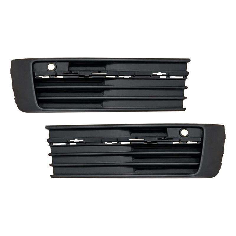 Car Front Fog Light Lamp Side Lower Grill Frame with Chrome Radar Hole for VW Transporter Multivan 2015 2016 2017 2018 2019