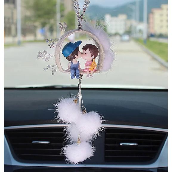 Автомобильный кулон с мультяшным кристаллом и бриллиантами — фото 6