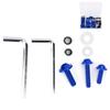 158Pcs/Set Universal Fairing Bolts Gasket Wrench Kit Motorcycle AccessoryBlue
