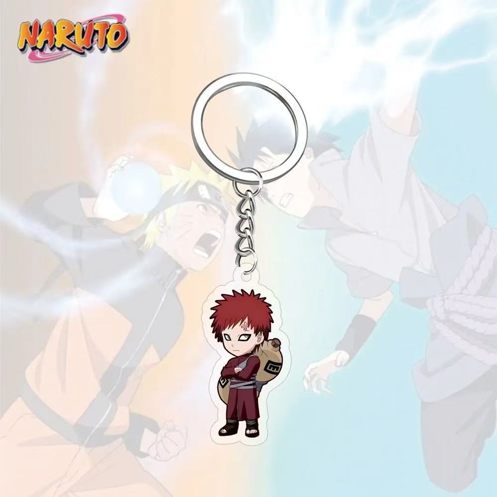 Llavero acrílico de Anime Naruto, accesorio, llavero de dibujos animados de Uzumaki Naruto
