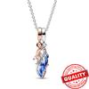 New Sterling copper Moon Protective Hand Pendant Chain Necklace 925 copper Charm Necklace for Women Fine Zircon Gift