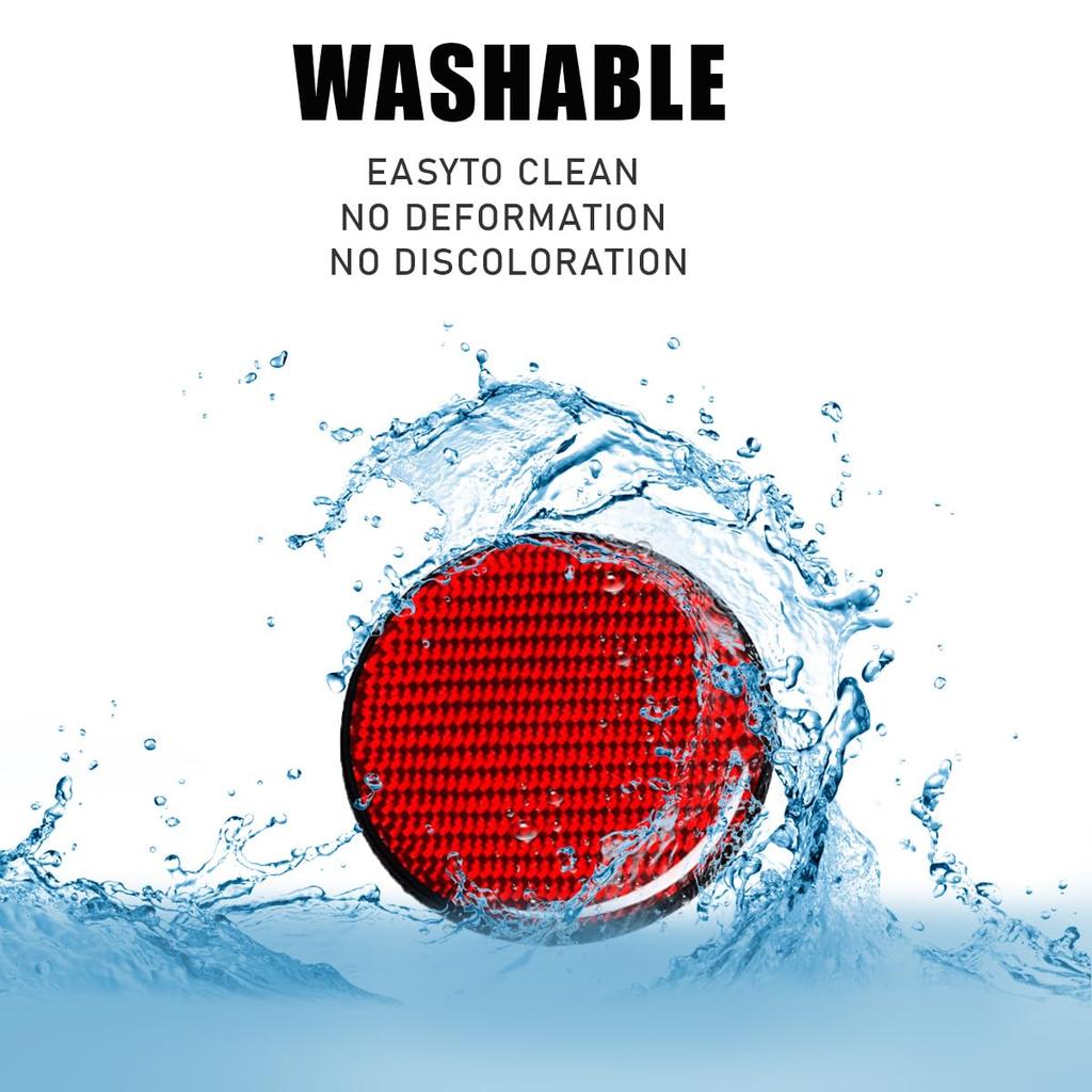 Auto Becherhalter Untersetzer, 2 Kohlefaser Rutschfeste Eingebettete Untersetzer, Universal 2,75" Becherhalter