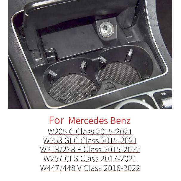 For Benz W205 W253 W213 W447 Car enter Console Insert Drinks Cup Holder For Mercedes C E GLC V Class C200 E260 GLC300 2056800691