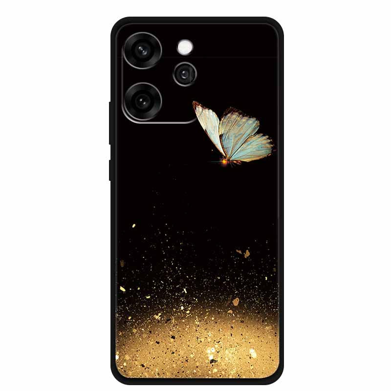 For Oppo Reno15 Phone Case TPU Soft Silicone Tech Style Case for Oppo Reno 15 Flower Heart-shaped Protector Cover PLW110 Coque