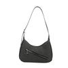 Stylish Korean-inspired Casual Moon Bag In Black Blue Brown Lake Blue And Cream For Trendy Street Fashion