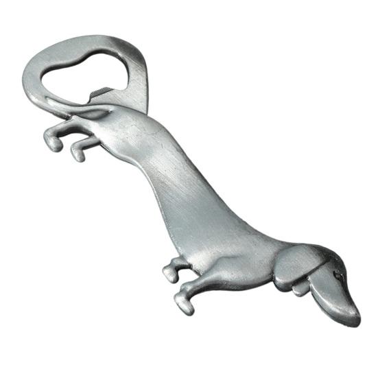 Vintage Bronze Bottle Opener Dachshund Dog Opener, Zinc Alloy Cute Puppy Beer Portable Metal for Kitchen Bar And Home Unique Gadget