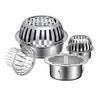 304 Stainless Steel Anti-Clog Roof Drain Insert - Thickened Round Design for Garden & Outdoor Rainwater Management