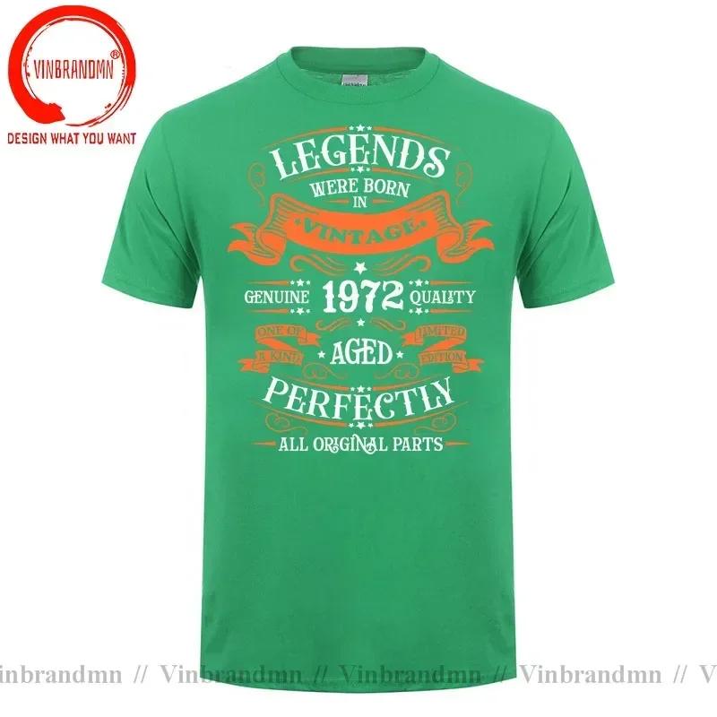 Vintage Legends Were Born In 1972 Tshirt Made In 1972 Limited Edition All Original Parts T Shirt Perfect Birthday Gift Clothing