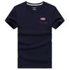 Men's Large White Round Neck Loose-Fit Short-Sleeve T-Shirt