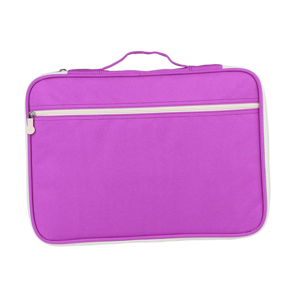 5Colors A4 Document Bag File Folder Portfolio Organizer Computer Notebook Zippered Case