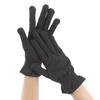 Silk Gloves for Hand and Comfortable Sleeping Gloves for a Comfortable Made in Pairs of Care, Moisturizing, Comfortable, Fit. Japan. (2 Black)