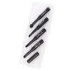 4 In 1 Telescopic Makeup Brushes Set Portable Retractable Lip Eyebrow Eyeshadow Cosmetic BrushesBlack