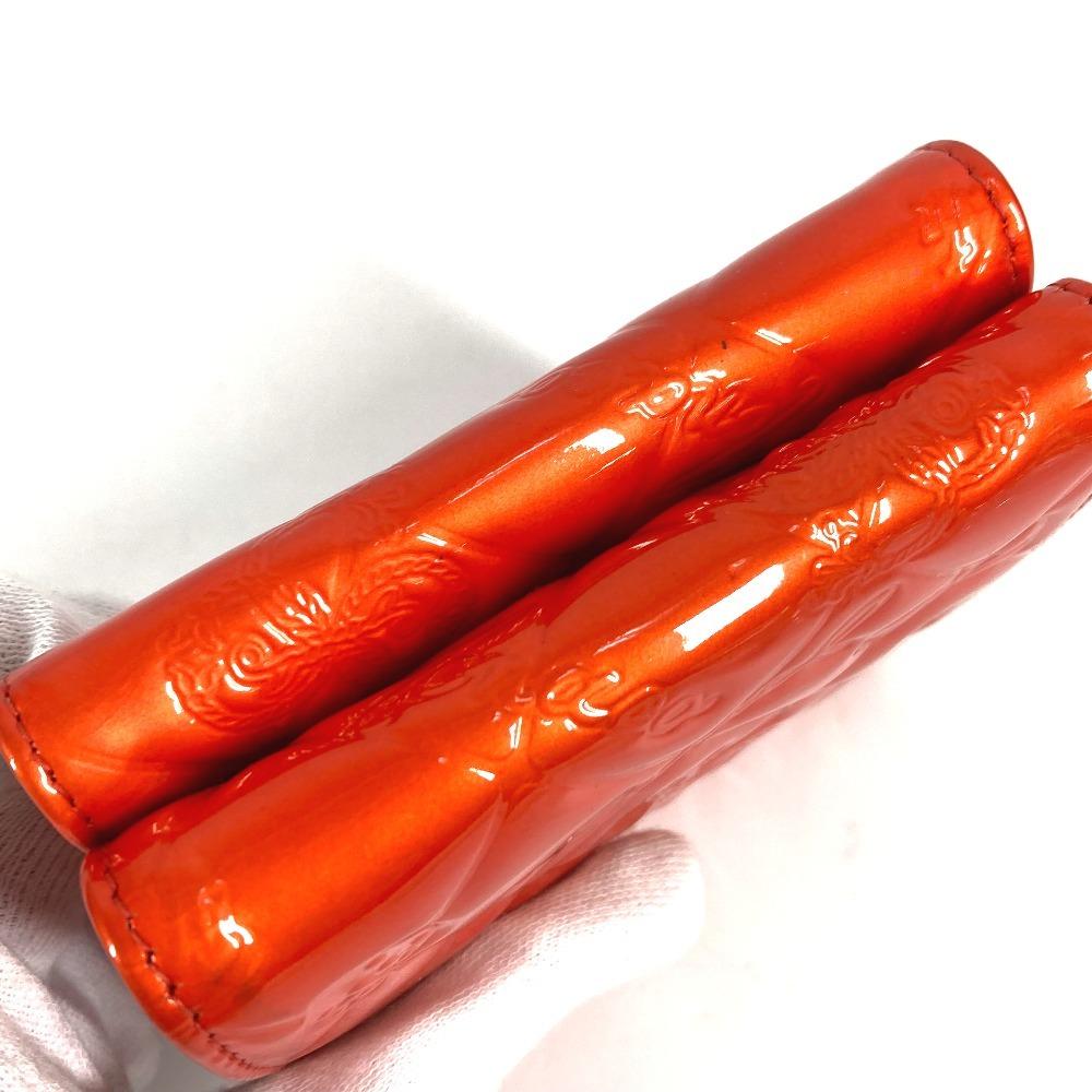 CHANEL NO5 logo ribbon icon Wallet Compact Wallet Trifold wallet Patent Leather