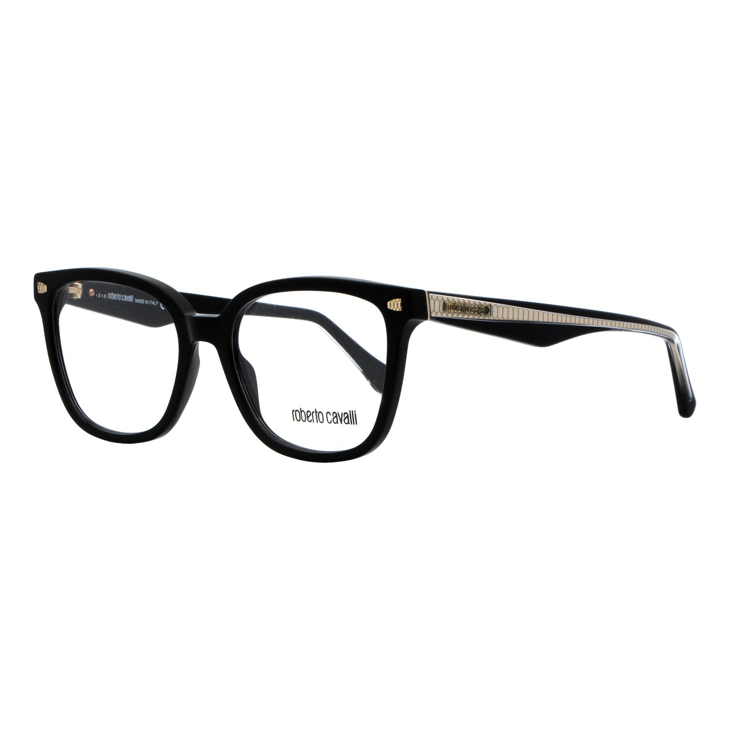 

Квадратные очки Roberto Cavalli Murlo RC5078 001 блестящие черные, 52 мм 5078
