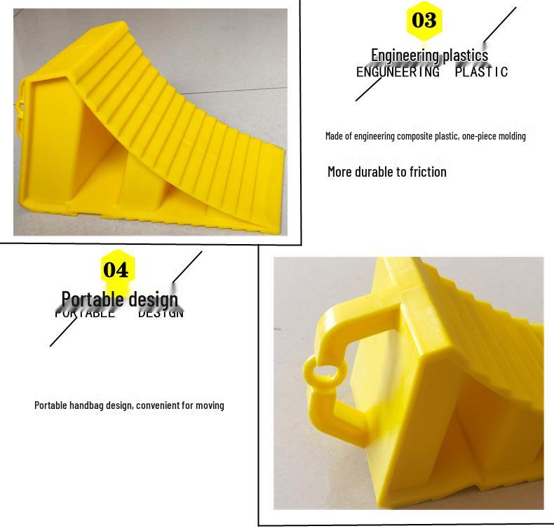Portable Anti-Slip Car Wheel Chock Ramp Pad