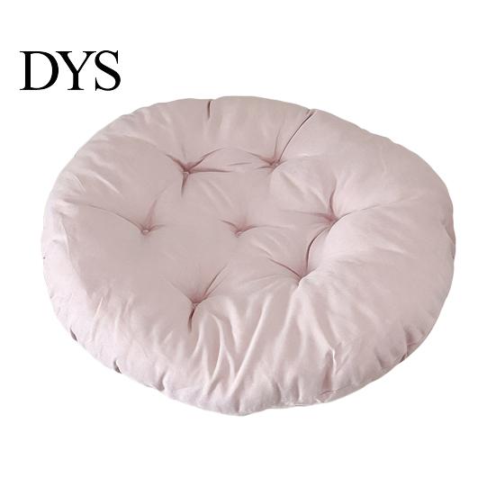 Comfortable Polyester Fiber Seat Mat Chair Cushion with Straps, Square Round Soft Pad, Solid Color Pad for Household Chairs Non-slip Office