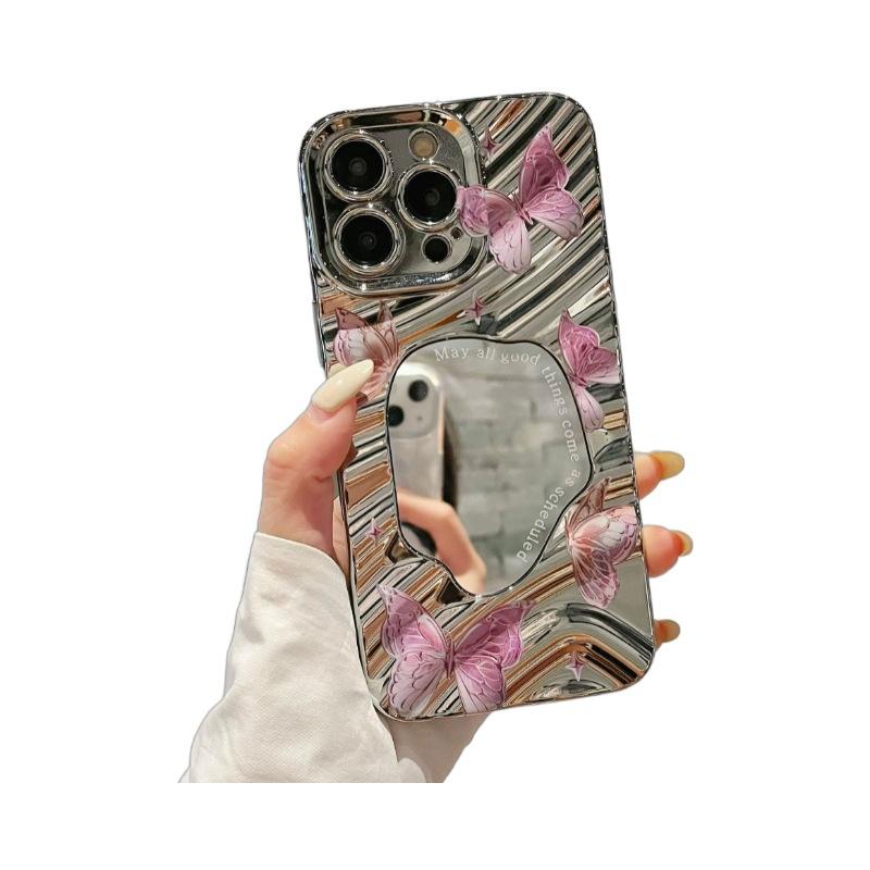 

Beaver Suitable for Apple 15 Wave Mirror Mobile Phone Case Spring and Summer Ins Style Iphone13 Cartoon 16 Protective Case iPhone12(6.1)