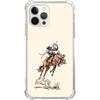 West Cowboy Phone Case Compatible with iPhone 15 Pro, Vintage Western Country Cowboy Phone Case for iPhone 15 Pro, Trendy Unique Design TPU Bumper
