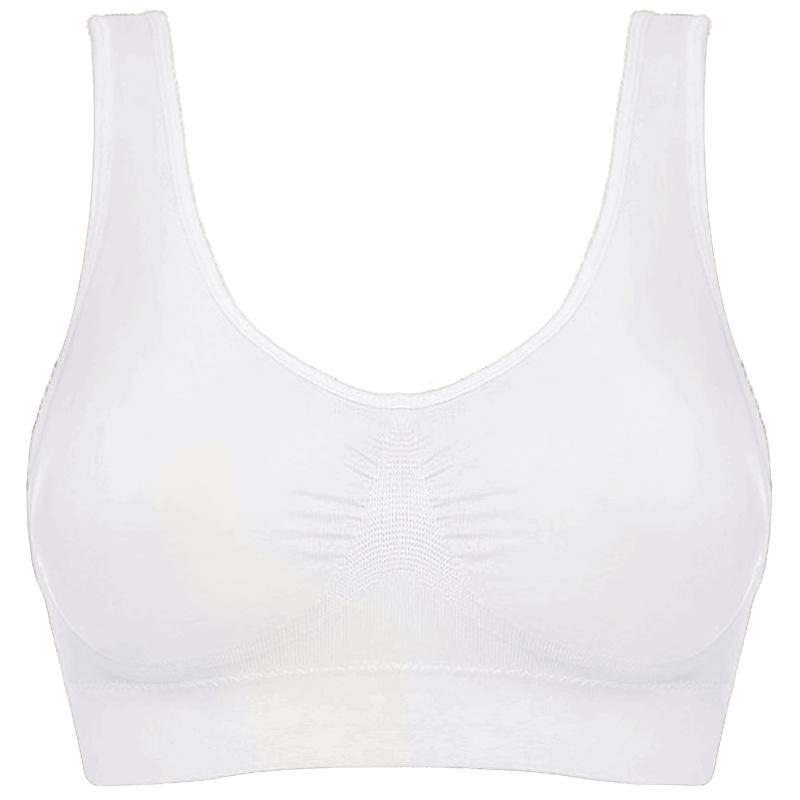 Sports Bra for Women Gathered Without Steel Ring Plus Sport Bra Traceless Elasticity Breathable Shockproof Underwear Bra for Yoga Running Vest Fitness