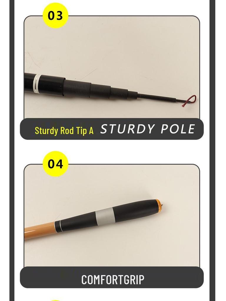 Carbon Ultra-Short 28-Section Retractable Fishing Rod - Ultra-Hard, Portable, Ideal for Leisure and Wild Fishing