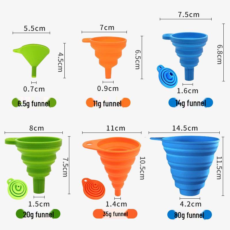 Foldable Food-Grade Oil and Wine Dispensing Funnel