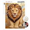 Lion Theme Pearl Kit DIY 5D Rhinestone Art Craft for Adults and Kids Home Party Decoration Handmade Gift