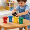 Trash Can Toy 4Pcs Mini Desk Garbage Sorting Recycling Bin Tiny Wastebasket for Kids Toddler Early education toys Birthday Gifts