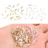 10/20Pcs Metal Chain Gold Silver Japan Korea Nail Art Decorations Diy Nail Tool