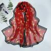 1Pcs Chiffon Georgette Silk Scarf Elegant Bandana Scarf Durable Headband Shawl  Summer Beach